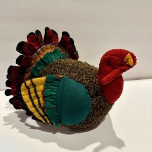 Plush Turkey Table Decor